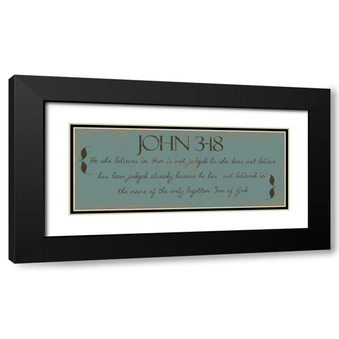 SON OF GOD Black Modern Wood Framed Art Print with Double Matting by Greene, Taylor