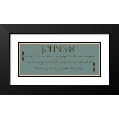 SON OF GOD Black Modern Wood Framed Art Print with Double Matting by Greene, Taylor