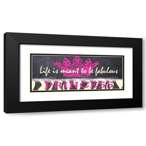 Life Is Fabulous Black Modern Wood Framed Art Print with Double Matting by Greene, Taylor