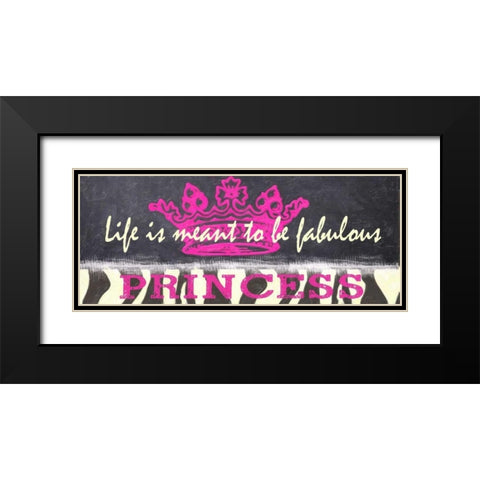 Life Is Fabulous Black Modern Wood Framed Art Print with Double Matting by Greene, Taylor