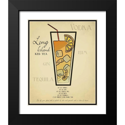 Long Island Black Modern Wood Framed Art Print with Double Matting by Greene, Taylor