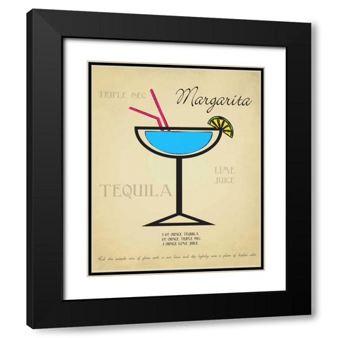 Margarita Black Modern Wood Framed Art Print with Double Matting by Greene, Taylor