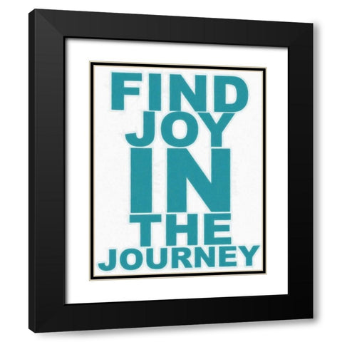 FIND JOY Black Modern Wood Framed Art Print with Double Matting by Greene, Taylor