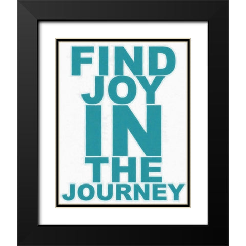 FIND JOY Black Modern Wood Framed Art Print with Double Matting by Greene, Taylor