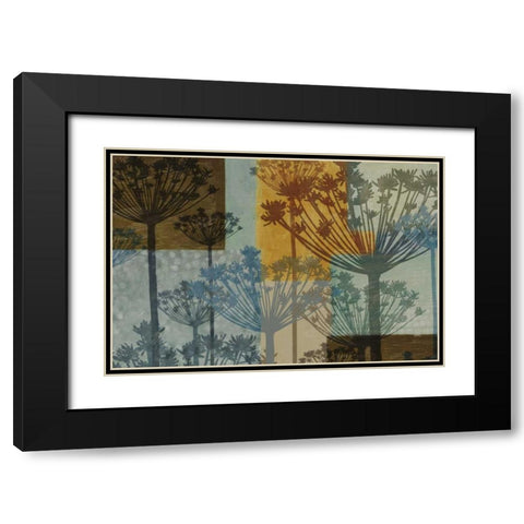 SUMMER BREEZE Black Modern Wood Framed Art Print with Double Matting by Greene, Taylor