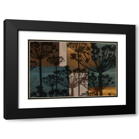 SUMMER BREEZE II Black Modern Wood Framed Art Print with Double Matting by Greene, Taylor