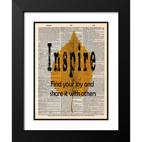INSPIRE Black Modern Wood Framed Art Print with Double Matting by Greene, Taylor