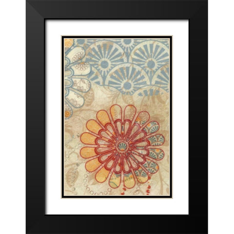 FLORA TRANCE V Black Modern Wood Framed Art Print with Double Matting by Greene, Taylor