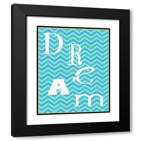 AQUA DANCE Black Modern Wood Framed Art Print with Double Matting by Greene, Taylor