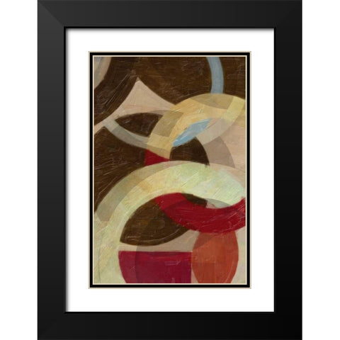HALO WEAVE III Black Modern Wood Framed Art Print with Double Matting by Greene, Taylor