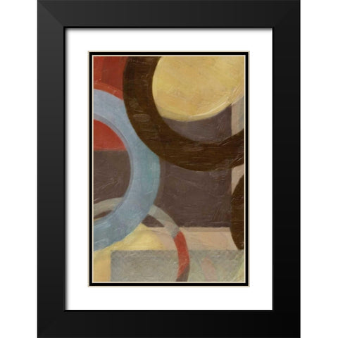 HALO WEAVE IV Black Modern Wood Framed Art Print with Double Matting by Greene, Taylor