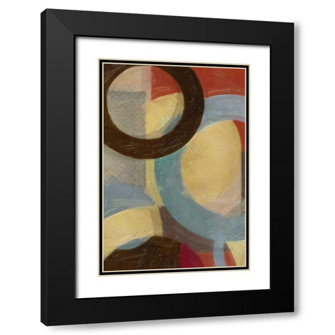 HALO WEAVE V Black Modern Wood Framed Art Print with Double Matting by Greene, Taylor