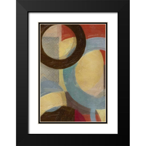 HALO WEAVE V Black Modern Wood Framed Art Print with Double Matting by Greene, Taylor