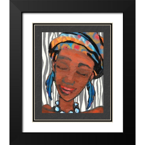 Ebony Beauty I Black Modern Wood Framed Art Print with Double Matting by Greene, Taylor