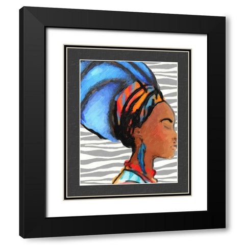 Ebony Beauty II Black Modern Wood Framed Art Print with Double Matting by Greene, Taylor