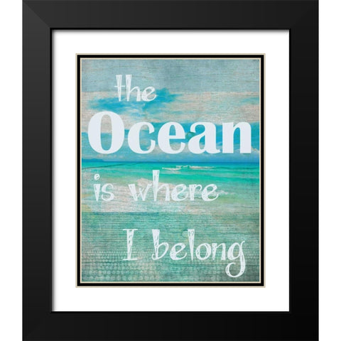 Where I Belong Black Modern Wood Framed Art Print with Double Matting by Greene, Taylor