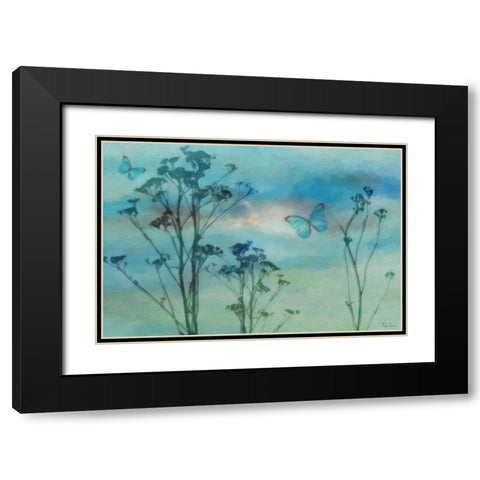 Botanical Silhouette Black Modern Wood Framed Art Print with Double Matting by Greene, Taylor