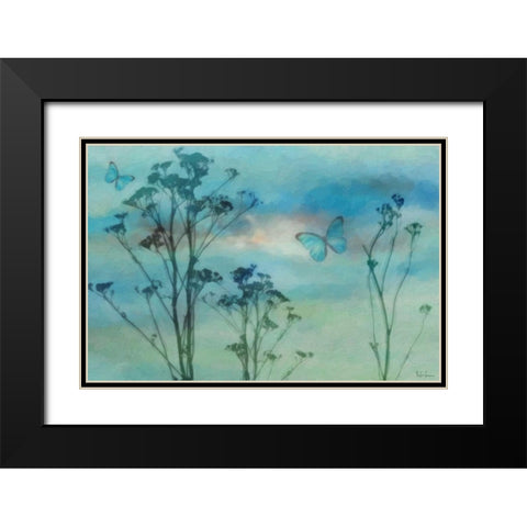 Botanical Silhouette Black Modern Wood Framed Art Print with Double Matting by Greene, Taylor