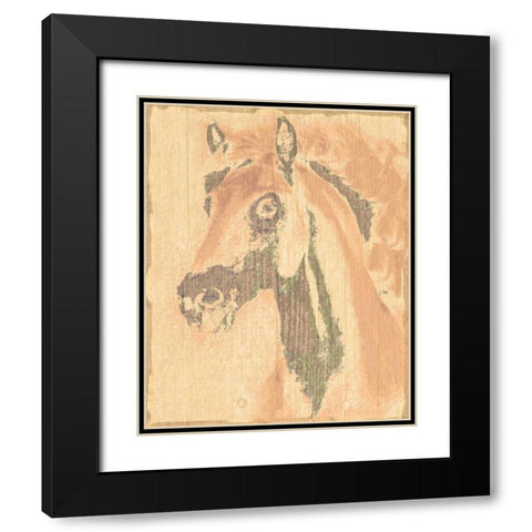 Horse 1 Black Modern Wood Framed Art Print with Double Matting by Greene, Taylor