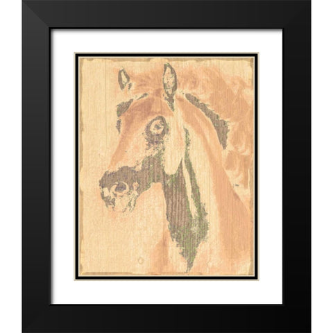 Horse 1 Black Modern Wood Framed Art Print with Double Matting by Greene, Taylor