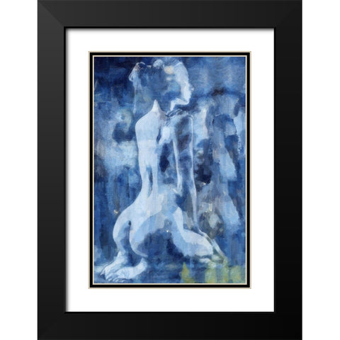 Solitude Black Modern Wood Framed Art Print with Double Matting by Greene, Taylor