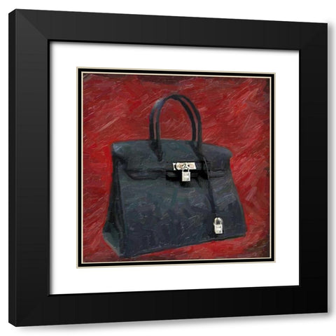 Fashion Bag Black Modern Wood Framed Art Print with Double Matting by Greene, Taylor