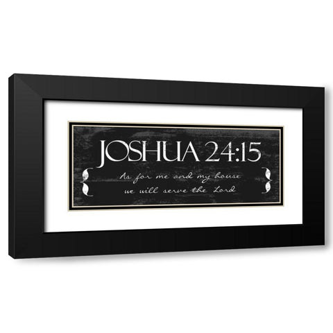 AS FOR ME B Black Modern Wood Framed Art Print with Double Matting by Greene, Taylor