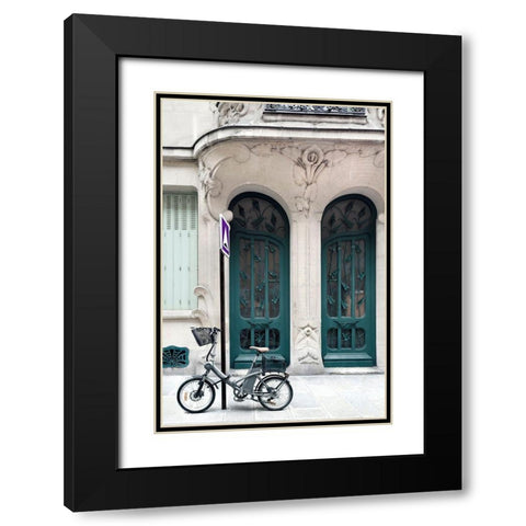 Art Nouveau Door Black Modern Wood Framed Art Print with Double Matting by Telik, Tracey