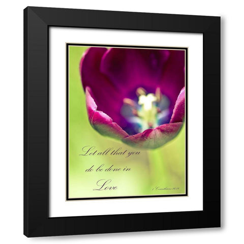 Queen of The Night Black Modern Wood Framed Art Print with Double Matting by Telik, Tracey