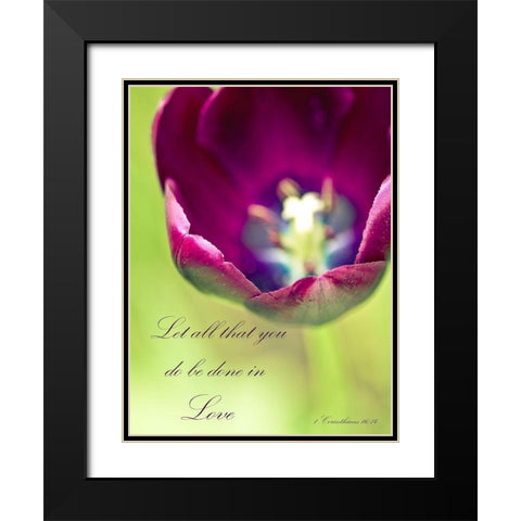Queen of The Night Black Modern Wood Framed Art Print with Double Matting by Telik, Tracey