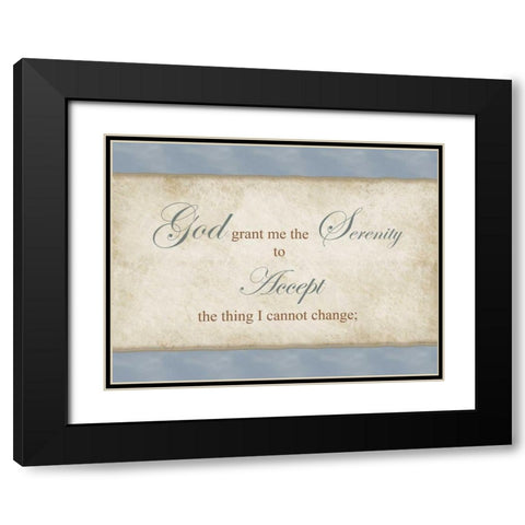 Accept Black Modern Wood Framed Art Print with Double Matting by Pazan, Tony