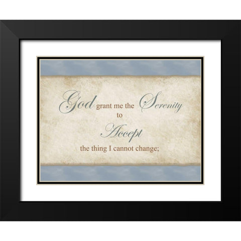 Accept Black Modern Wood Framed Art Print with Double Matting by Pazan, Tony