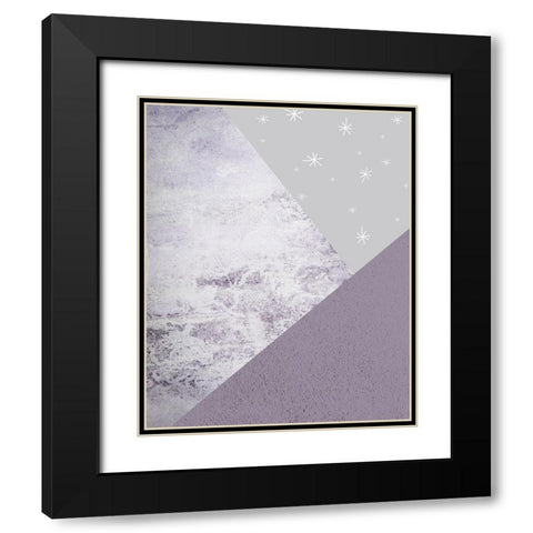Purple Mountains 1 Black Modern Wood Framed Art Print with Double Matting by Urban Epiphany