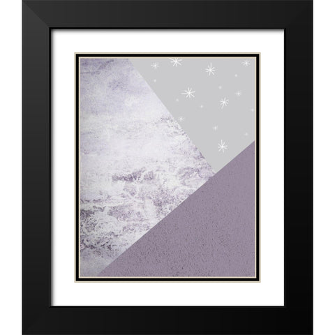 Purple Mountains 1 Black Modern Wood Framed Art Print with Double Matting by Urban Epiphany