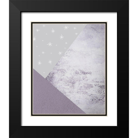 Purple Mountains 3 Black Modern Wood Framed Art Print with Double Matting by Urban Epiphany