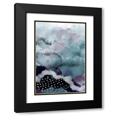 Evolving Ocean Part 2 Black Modern Wood Framed Art Print with Double Matting by Urban Epiphany