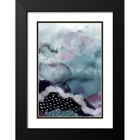 Evolving Ocean Part 2 Black Modern Wood Framed Art Print with Double Matting by Urban Epiphany