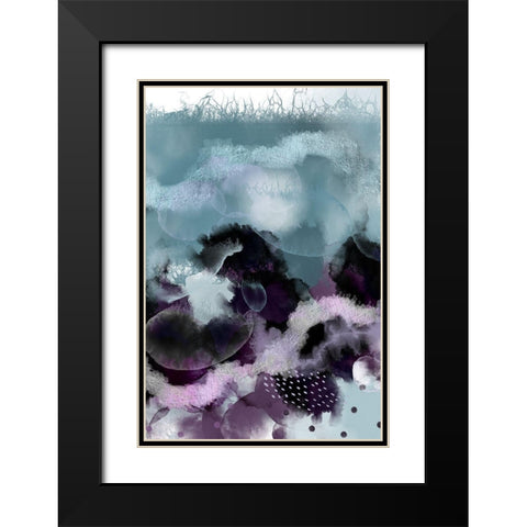 Evolving Ocean Part 3 Black Modern Wood Framed Art Print with Double Matting by Urban Epiphany