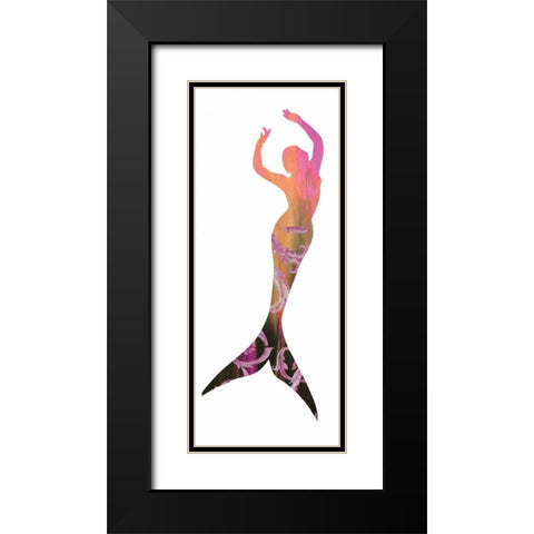 Mermaid 2 Black Modern Wood Framed Art Print with Double Matting by Brown,Victoria