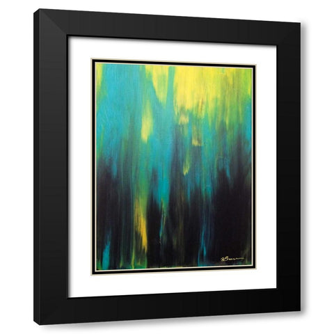 Northern Lights Black Modern Wood Framed Art Print with Double Matting by Brown, Victoria