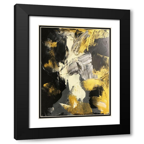 Golden Void Black Modern Wood Framed Art Print with Double Matting by Brown, Victoria
