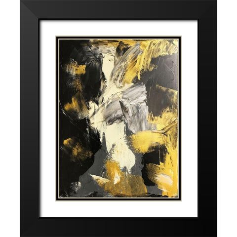 Golden Void Black Modern Wood Framed Art Print with Double Matting by Brown, Victoria