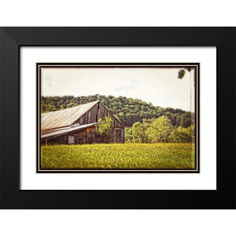 Country Barn 4 Vintage Black Modern Wood Framed Art Print with Double Matting by Foschino, Suzanne