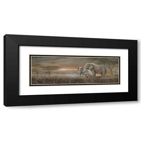 Gentle Giants Black Modern Wood Framed Art Print with Double Matting by Manning, Ruane