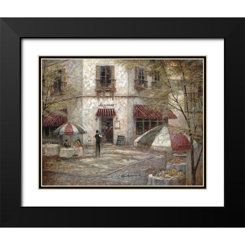 Maggianos Black Modern Wood Framed Art Print with Double Matting by Manning, Ruane