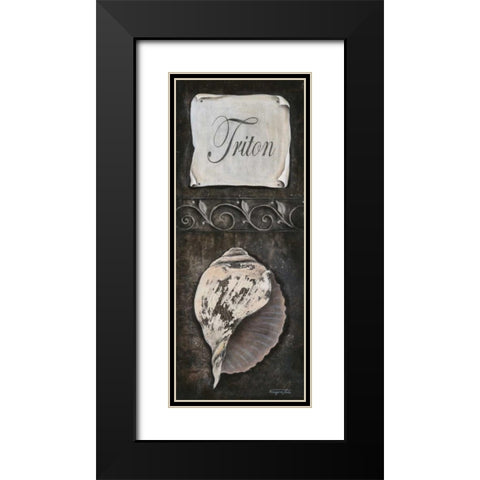 Triton Black Modern Wood Framed Art Print with Double Matting by Tava Studios