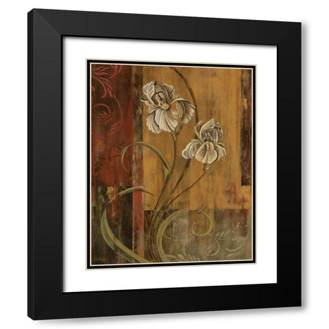 Poetic Setting II Black Modern Wood Framed Art Print with Double Matting by Donovan, Maria