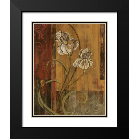 Poetic Setting II Black Modern Wood Framed Art Print with Double Matting by Donovan, Maria