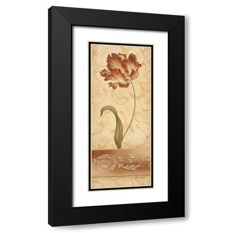 Romantique II Black Modern Wood Framed Art Print with Double Matting by Carroll, Jane