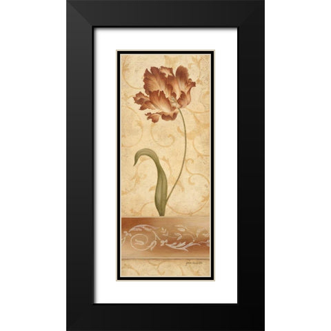 Romantique II Black Modern Wood Framed Art Print with Double Matting by Carroll, Jane